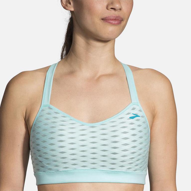 Brooks Uprise Crossback Womens Running Bra - Blue - Indonesia (AORE-24016)